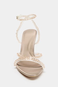 ZA 2026 Nouvelles <span class=keywords><strong>sandales</strong></span> <span class=keywords><strong>d</strong></span>'été pour <span class=keywords><strong>femme</strong></span> à talon aiguille pointu, effet texture satin de soie, talon incrusté, modèle 13886710131 - Product Image 4