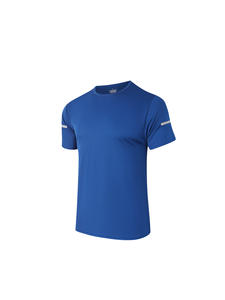 เสื้อยืดคอกลมลายสะท้อนแสงสำหรับผู้ชาย เสื้อผ้าลำลองและกีฬาสำหรับการออกกำลังกาย วิ่ง และกิจกรรมกลางแจ้ง - Product Image 2