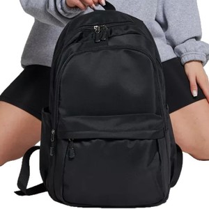 Men's <b>Backpack</b> <b>Large</b> Capacity Water Resistant Laptop Bag 14 Inches Casual Commuter School Use Solid Color - Product Image 5