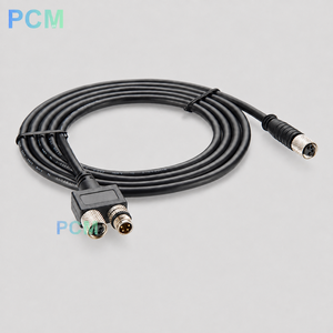 M8 4 针 A 编码 Y 型分线器传感器执行器电缆 母头转公头 IP67 22AWG 适用于 PLC 机器人传感器 工厂自动化 - Product Image 5