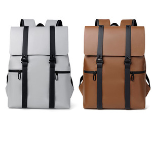 Sac à dos imperméable pour homme personnalisé 2025, grande capacité, portable, logo personnalisé, sac à dos en cuir PU, sac à dos d'affaires - Product Image 6