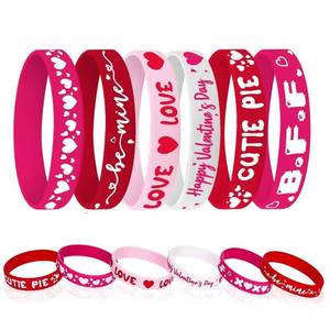 Pulsera de silicona para el día de San Valentín, pulsera profesional personalizada, pulsera de silicona promocional para eventos - Product Image 5