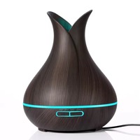Vente chaude Ultrasons Huile Essentielle Humificador De Aroma Grain De Bois Vase Forme Classique Cool Mist Smart Home Defuser YS