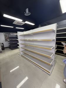 Estanterías Metálicas Perforadas de Doble Cara para Supermercados, Góndolas de Alta Resistencia, Exhibidores de Comestibles con Respaldo Ajustable y Montaje Rápido - Product Image 4