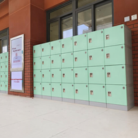 Casiers d'étudiants en plastique ABS durable avec serrures, solution de rangement sécurisée et pratique, structure démontable
