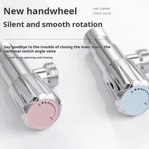 <span class=keywords><strong>Robinet</strong></span> d'arrêt d'angle en acier inoxydable chromé au design moderne avec finition dorée et argentée pour salle de bain - Product Image 5