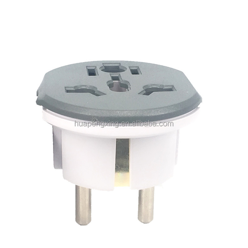 Euro To US Plug Adapter - Travel Power Outlet Converter For European To American Sockets (1 Pack, Standard US Plug)
