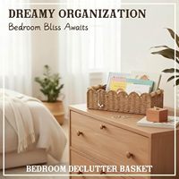 Panier de rangement en corde de papier à bords festonnés fait main avec poignées en bois, style bohème, rectangulaire, pour salle de bain, organiseur de papier toilette