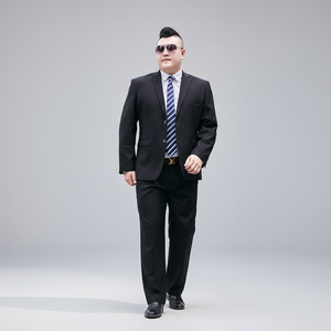 <span class=keywords><strong>Traje</strong></span> de Blazer Entallado de Talla Grande <span class=keywords><strong>con</strong></span> Botones para Hombre, Ideal para Negocios, Eventos Formales <span class=keywords><strong>y</strong></span> Bodas - Product Image 1