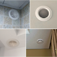 Couvercle de ventilation rond en plastique ABS pour maison