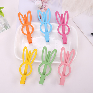 Bunny Style Duckbill Hair <b>Clip</b> 12 Cm Cartoon Side <b>Clip</b> For Daily Use Handmade Hair Accessory - Product Image 1