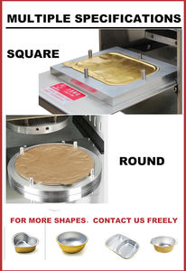 Buen <span class=keywords><strong>precio</strong></span> Manual Pequeño contenedor de comida de plástico Durian almuerzo bandeja sellado máquina de embalaje para bandeja pequeña - Product Image 6