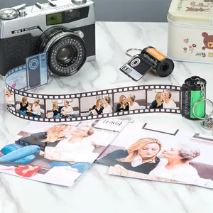 Photo Keychain Keychain Photo Holder Polaroid Keychain Fathers Day Gifts Photo Roll Film Keychain