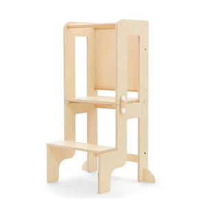 Torre de Aprendizaje Montessori Ajustable, Plegable, 3 en 1, Mesa y Silla con Pizarra para Sala de Estar y Dormitorio - Product Image 1