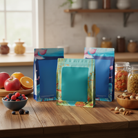 Sacs personnalisés à 8 soudures thermiques pour aliments pour chats avec impression gravure vibrante, en matériau CPP durable pour une fraîcheur optimale [En stock]