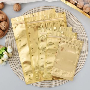 Logo tùy chỉnh lưu trữ thực phẩm niêm phong nhiệt niêm phong đứng lên túi rõ ràng trở lại lá nhôm ba bên con dấu Túi Mylar có treo - Product Image 5