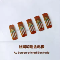 Electrodo de oro serigrafiado altamente rentable Electrodo flexible electroquímico Biosensor electroquímico