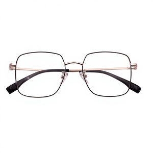 กรอบแว่นตาเมมโมรี่เมทัลรุ่นใหม่ 33032 สไตล์เรโทรพังก์ ขอบเต็ม ป้องกันรังสียูวี ทนทาน เลนส์พีซีโค้งงอได้ 360 องศา ใช้ได้ทั้งชายและหญิง เหมาะกับทุกใบหน้า - Product Image 1