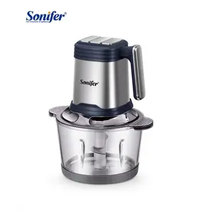 Sonifer SF-8107 home appliances 1.8l capacity glass bowl copper motor multifunction electric food chopper professional