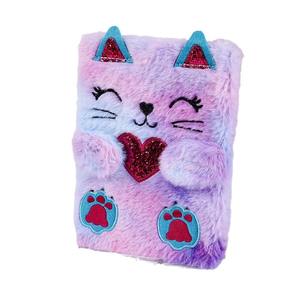<span class=keywords><strong>Livre</strong></span> en peluche de chat <span class=keywords><strong>d</strong></span>'<span class=keywords><strong>amour</strong></span> transfrontalier Cahier en peluche <span class=keywords><strong>populaire</strong></span> en gros Journal de récompense des étudiants Manuel A5 - Product Image 4