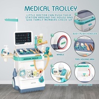 Ensemble de jeu de rôle de médecin pour enfants, avec électrocardiographe, radiographie, station médicale, jouet de simulation, chariot d'outils médicaux, jeux de rôle de petit médecin