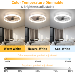 Ventilation Modern Bedroom <strong>ceiling</strong> <strong>fan</strong> With <strong>light</strong> Intelligent Silent Remote Control+APP Control Suitable For Bedrooms Or Kitchen - Product Image 3