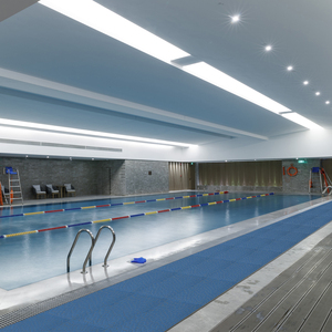 แผ่นปูพื้นพีวีซีกันลื่นแบบประกบกันลื่นสำหรับห้องครัวห้องน้ำระเบียงสระว่ายน้ำพื้นโรงยิม - Product Image 1