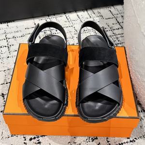 Zapatos de Cuero Genuino de Lujo para Hombre 2025, Sandalias Cómodas, Zapatos Casuales para Caminar para Mujer, Sandalias de Playa para Exteriores - Product Image 2