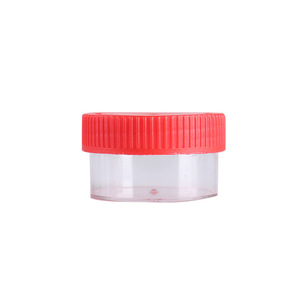 Seeking Excellence Precision <b>Flat</b> Urine Collection Cup 25x45mm 10ml <b>Screw</b> Top Transparent Ps Plastic Lab Sample Container - Product Image 1