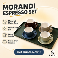 Ensemble de tasses et soucoupes à expresso italien 50 110 200 300 ml, tasse à café en céramique personnalisée pour café, maison, restaurant, vente en gros
