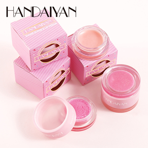 Exfoliante para el cuidado de los labios Handaiyan, logotipo personalizado, Etiqueta Privada, Vegano para máscara de labios <span class=keywords><strong>hidratante</strong></span> <span class=keywords><strong>muy</strong></span> oscura, exfoliante y bálsamo para labios - Product Image 4