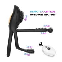 LOVE G-Punkt-Vibrator Prostata-Massagegerät 3 in 1 Prostata-Hoden kabellose Fernbedienung Frequenz starke Vibration Weibliches Geschlecht