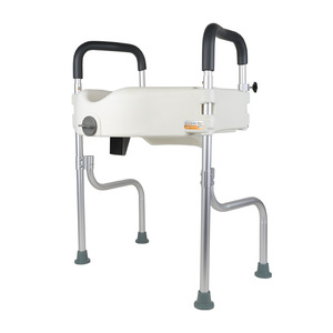 Fácil instalación Fácil limpieza Duroplast/HDPE Deshabilitar Ancianos Asiento de inodoro elevado con función de cierre suave - Product Image 3