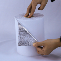 Rouleau d'isolation thermique en mousse EPE réfléchissante à 97 % avec feuille d'aluminium à bulles, barrière contre la chaleur radiante pour entrepôts, usines et bâtiments -50°C