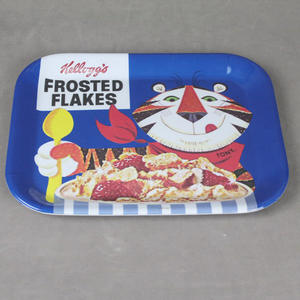 Plateau de service blanc, plateau de service rectangulaire en mélamine empilable robuste et facile à nettoyer pour servir des aliments, des fruits, D - Product Image 5