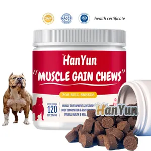 Prade תווית שריר להשיג לועס תוסף חלבון עבור כלבים תומך בבונה שרירים, מערכת החיסון לחזק עם ויטמינים - Product Image 1