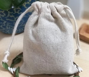 Estuche Cosmético, Bolsa de Lino con Cordón y Estampado Serigrafiado, Bolsa para Accesorios de Maquillaje - Product Image 5