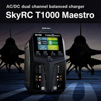Chargeur intelligent double port SKYRC T1000 Maestro 1000W/450W AC/DC 20A par port pour voiture RC, drone, batterie LiPo/LiFe/LiHV/NiMH/Pb 1-6S