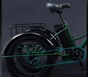 Triciclo para Adultos de 24 Pulgadas, Bicicleta de 3 Ruedas con Neumáticos Anchos, Triciclo Motorizado, Triciclo Eléctrico para Transporte, Estilo de Transporte de Alta Calidad - Product Image 2