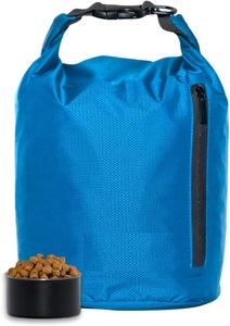 <span class=keywords><strong>Sac</strong></span> de voyage pour nourriture pour chien 1 tasse avec poche latérale zippée Conteneur de stockage de croquettes étanche pour la maison Road Trips Camping Boarding - Product Image 2