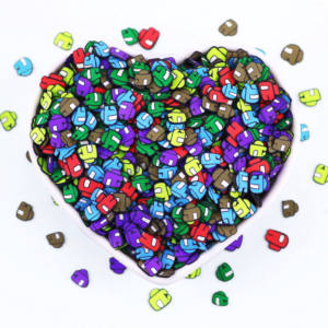 Karikatür karakterler şekil polimer kil sprinslime dilimleri balçık DIY zanaat için Robot tasarım tırnak çocuk oyuncakları Tumblers - Product Image 3