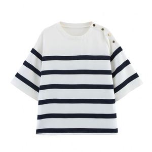 Women's Spring Autumn <b>Summer</b> Tshirt Round-Neck Knitted Polyester Streetwear <b>Cardigan</b> Top - Product Image 1