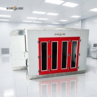 Cabine de peinture professionnelle certifiée CE, système de récupération de chaleur, moteur IE3 à économie d'énergie, four de peinture haute efficacité