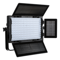 FALCONEYES Panneau LED Tricolore 100W Lumière Douce de Studio Contrôle par Application Conception Portable Alimenté par CC/Batterie pour l'Éclairage de Films et de Télévision