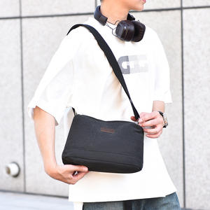 Nouveau sac messager en toile pour hommes, grande capacité, léger, minimaliste, urbain, décontracté, sac à bandoulière pour tenues de tous les jours, YZ8716 - Product Image 5