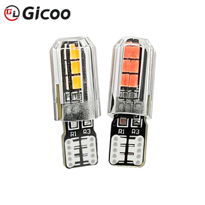 จิคู ที 10 หลอดไฟ LED 3030 6-SMD 2W 12V แสงคงที่ 6000K หลายสีสีขาวสีฟ้าสีแดงสีเขียวสีเหลืองสีชมพูสีฟ้าไอซ์บลูไฟสัญญาณรถยนต์ - Product Image 2