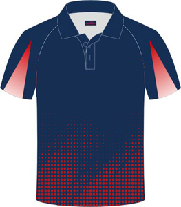 Deportes de punto transpirables para hombres para camisa Polo Diseño de sublimación Uniformes estampados Trajes de trabajo de apoyo - Product Image 1