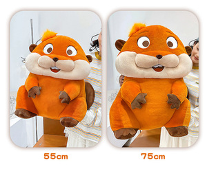 Peluche Beaver Mabel avec logo personnalisé, ours en peluche <span class=keywords><strong>King</strong></span> George, poupée en peluche, coussin doux de dessin animé, cadeau, décoration de canapé et de maison - Product Image 6