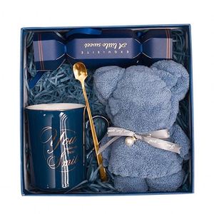 Juego de Regalo IStapromo con Toalla/Taza/Conejo/Tarjeta de Agradecimiento para Mujer, Regalo Promocional Multiusos de Año Nuevo con Bolsa - Product Image 1