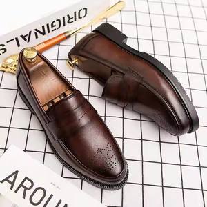 Mannen Zwarte Jurk Schoenen Zachte Binnenzool Waterdichte Kantoor Flat Real Lederen Zool Casual Business Gent Formele Schoenen Mannen Bruiloft - Product Image 4